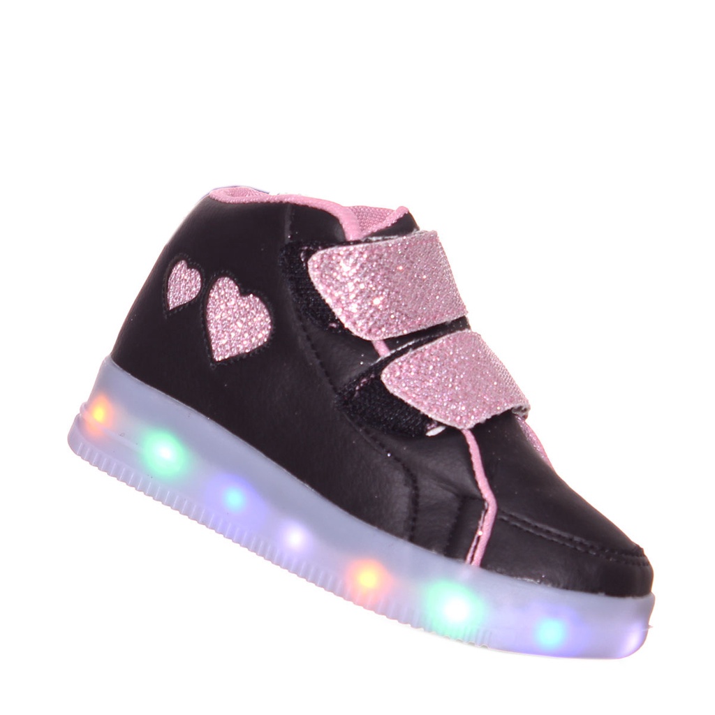 Sapato de sale led infantil feminino