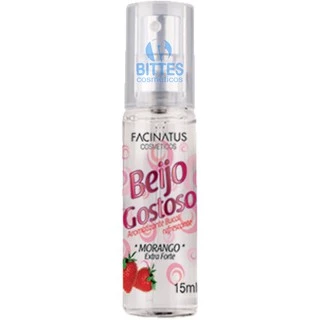 Aromatizante Bucal de Morango Facinatus Cosméticos Spray Beijo Gostoso