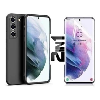 Capa Case Premium Aveludada Galaxy S21 + Película Hydrogel