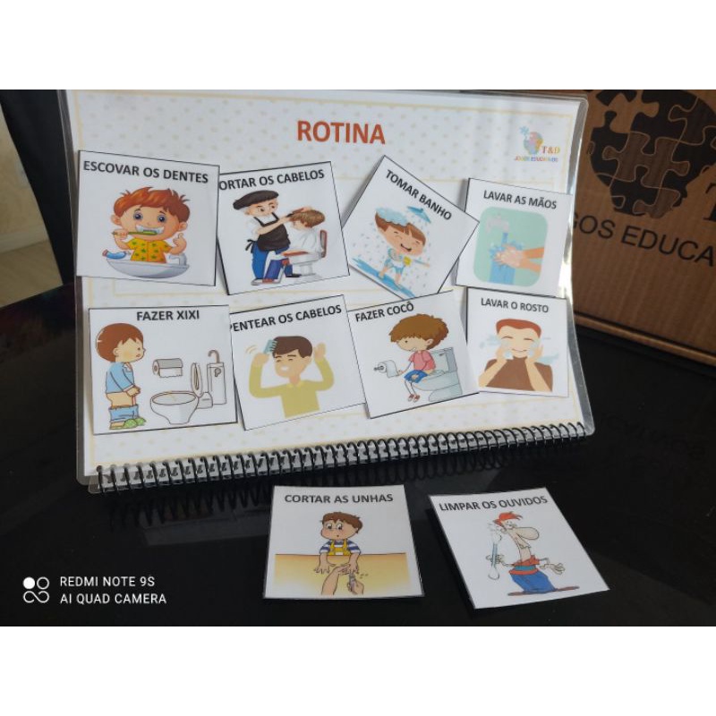 Rotina para autista COMPLETA mais vendida para autismo com 40 PECs ...