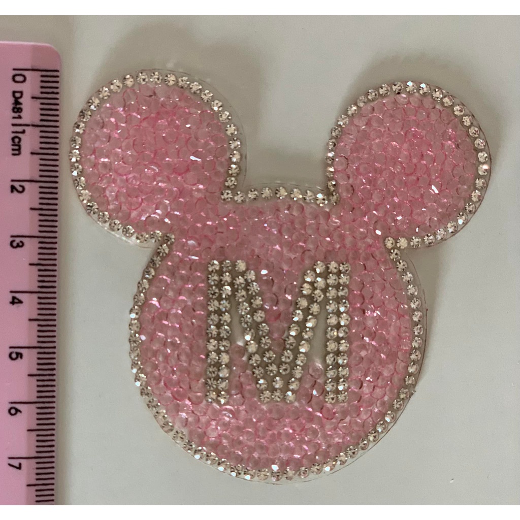 Aplique bordado patch termocolante - M strass | Shopee Brasil