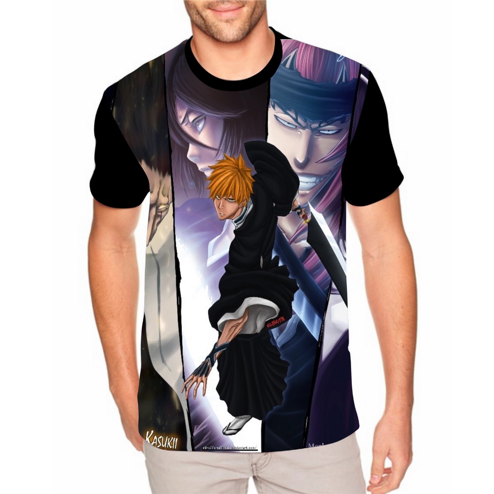 Camiseta Camisa Personalizada Anime Bleach Hd 18_x000D_ - Obsiana