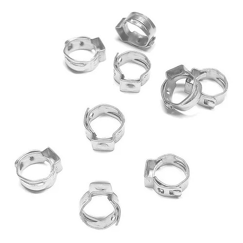 Kit 10 abraçadeiras tipo radial 11,5mm até 14mm - Fita 7mm