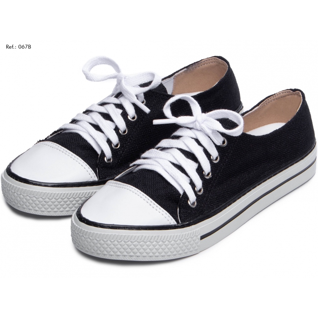 Tenis preto feminino store simples