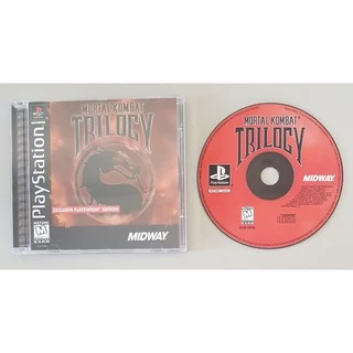 PS1 - Mortal Kombat Trilogy Mídia Preta - Leia a descrição