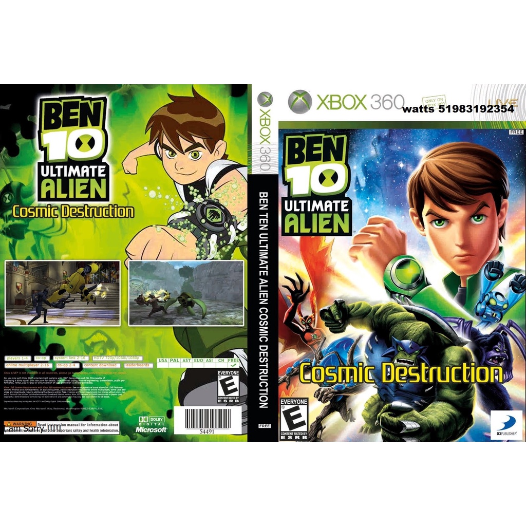 Jogo xbox 360 lego ben 10