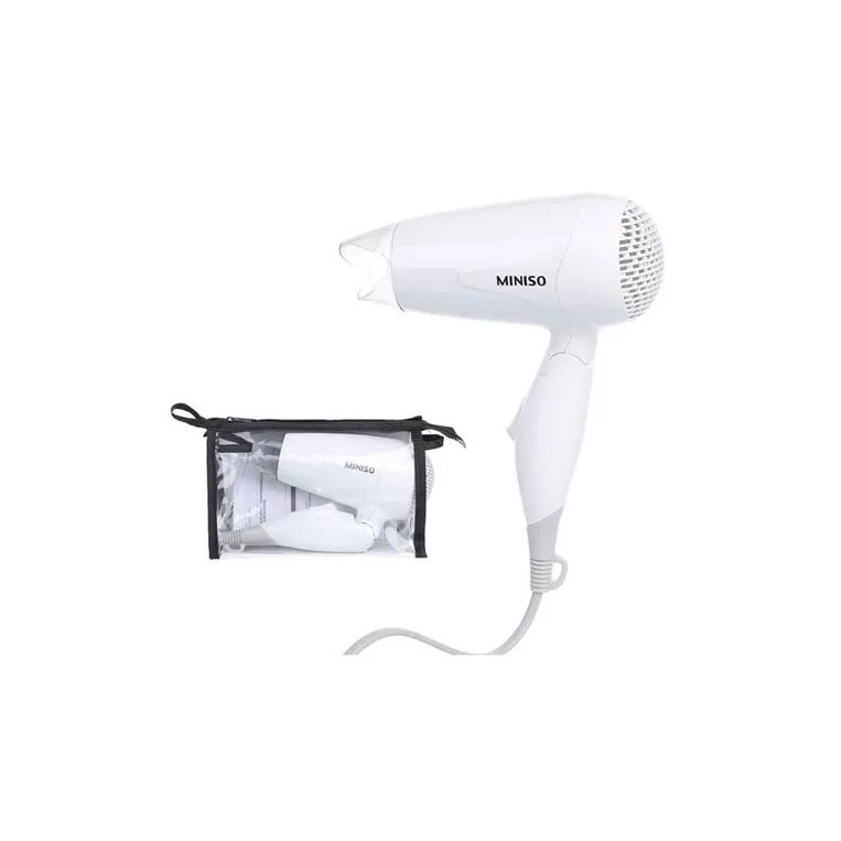 Secador de Cabelo Port til Dobr vel 1200W Miniso para viagem Cor Branco