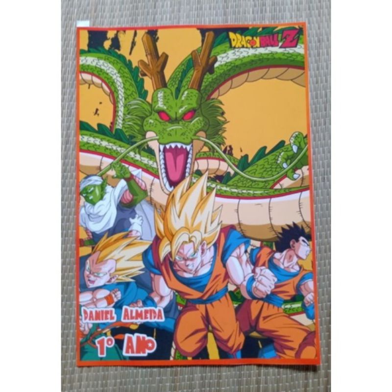 Adesivo Escolar Capa para caderno personalizado Dragon Ball Z | Shopee ...
