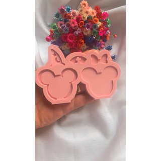 Molde Silicone capa chave Resina Epoxi Mickey