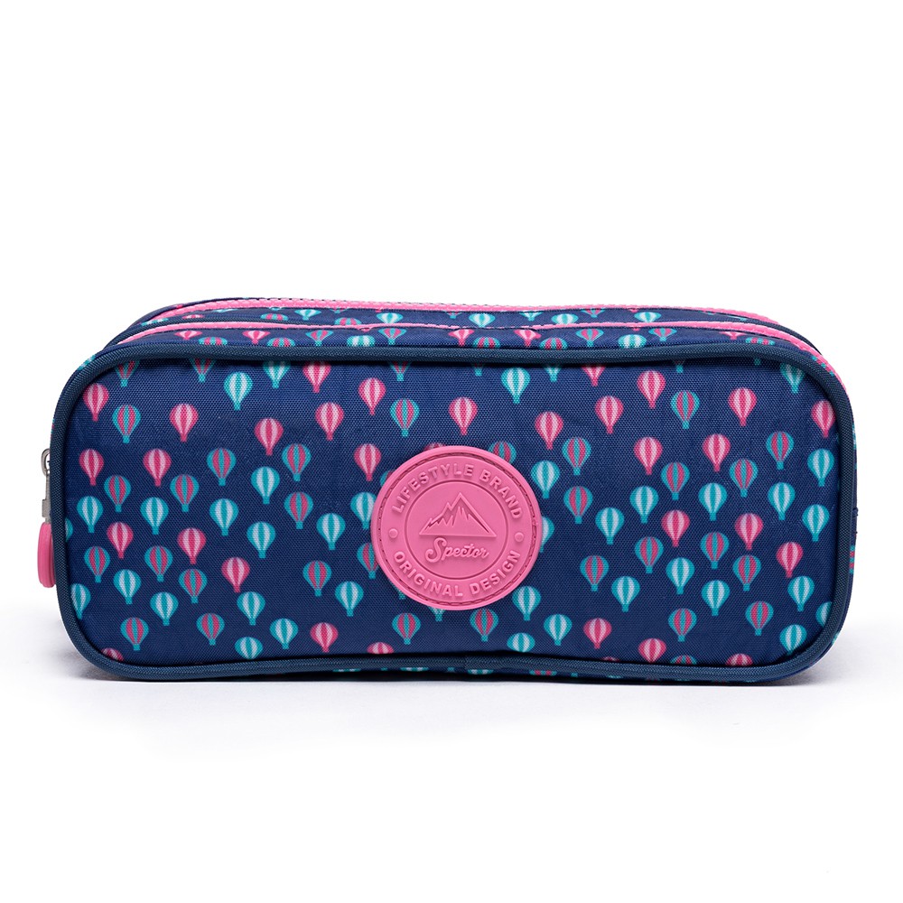 Estojo Kipling Gitroy Azul Rosa Balloon PR