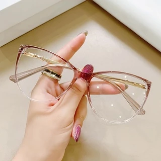Moda Gradiente De Óculos De Gato Feminino Anti-Luz Azul Computador