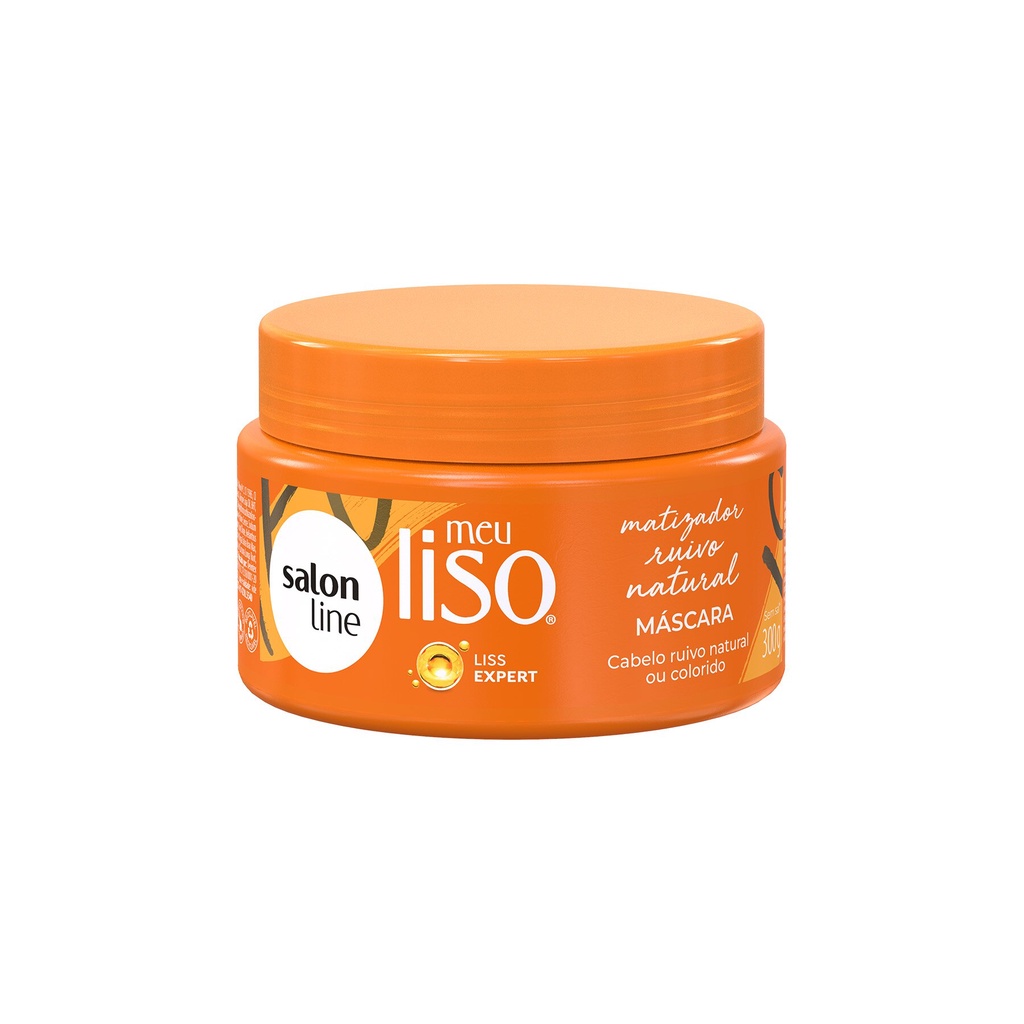 Máscara Matizadora Tonalizante Ruivo Meu Liso Ruivo Natural Salon Line ...