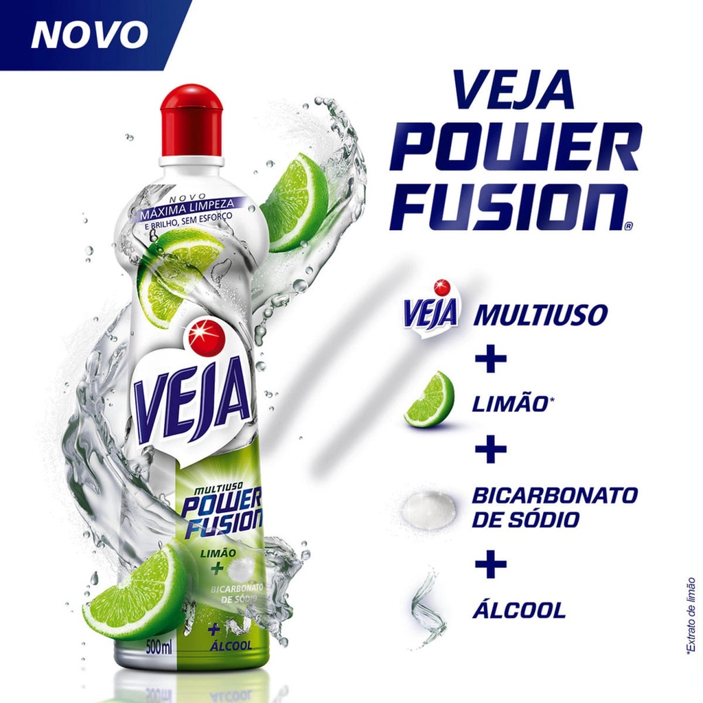 Multiuso Veja Power Fusion 500ml Shopee Brasil