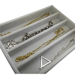 Bandeja Organizadora Porta Jóias de Veludo Gavetas e Closet Anéis Brinco Pulseiras Colares