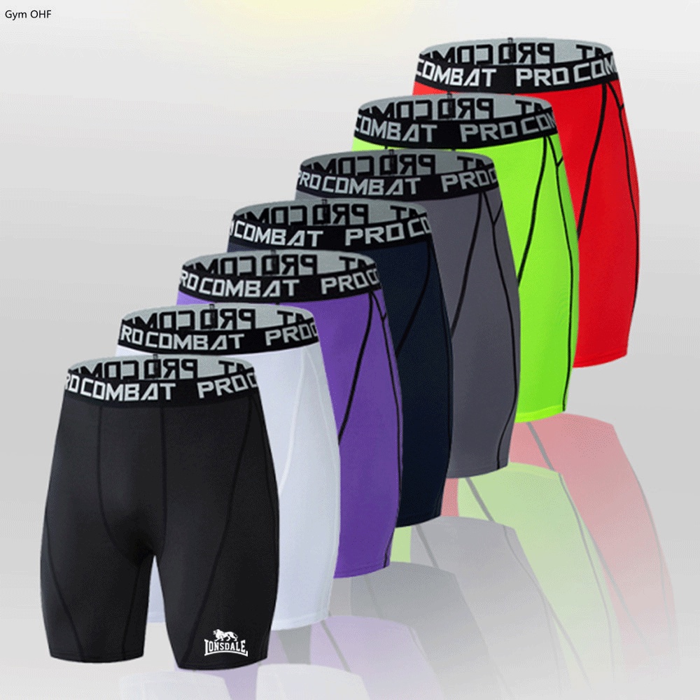 Shorts De Corrida Masculino Secagem Rápida Fitness Compressão Academia Trained Cuecas