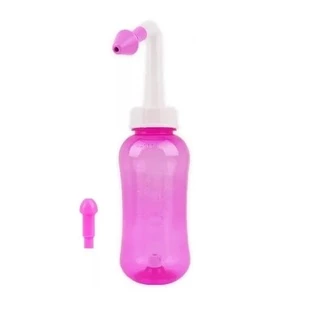 Sinusite Higienizador Ducha Nasal Rosa Lavador Lavagem - 300ml