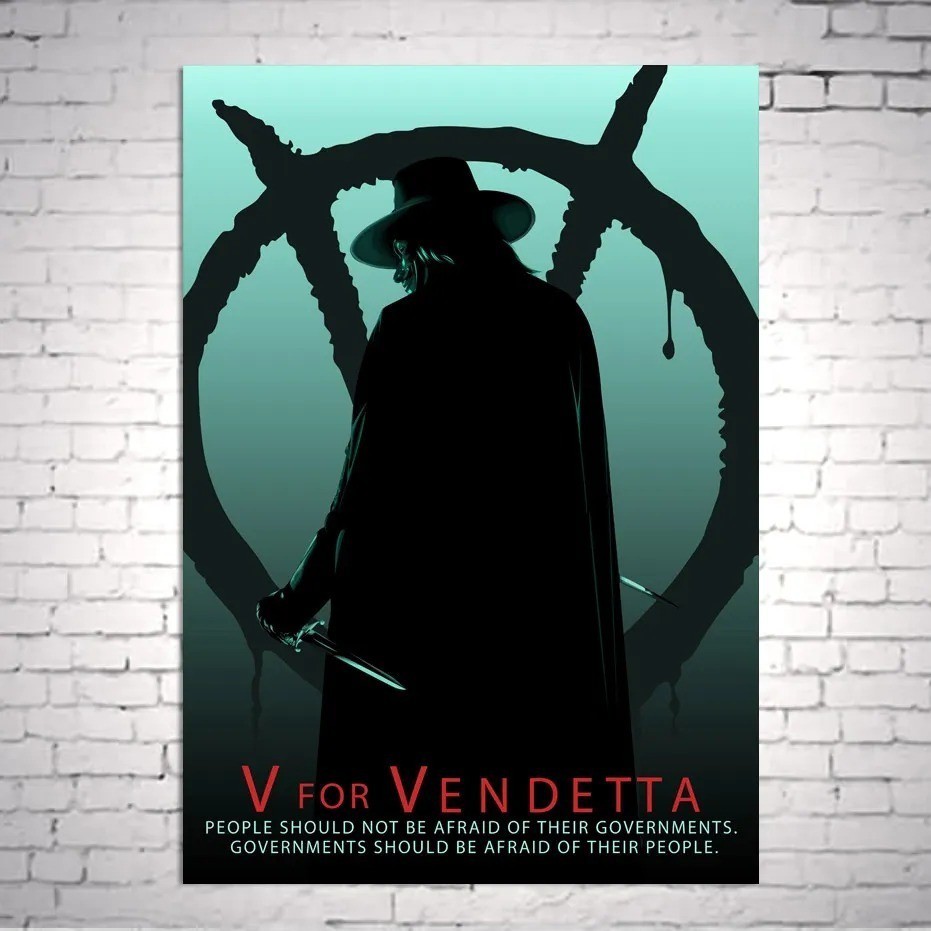 Poster V de Vingança, no QueroPosters.com