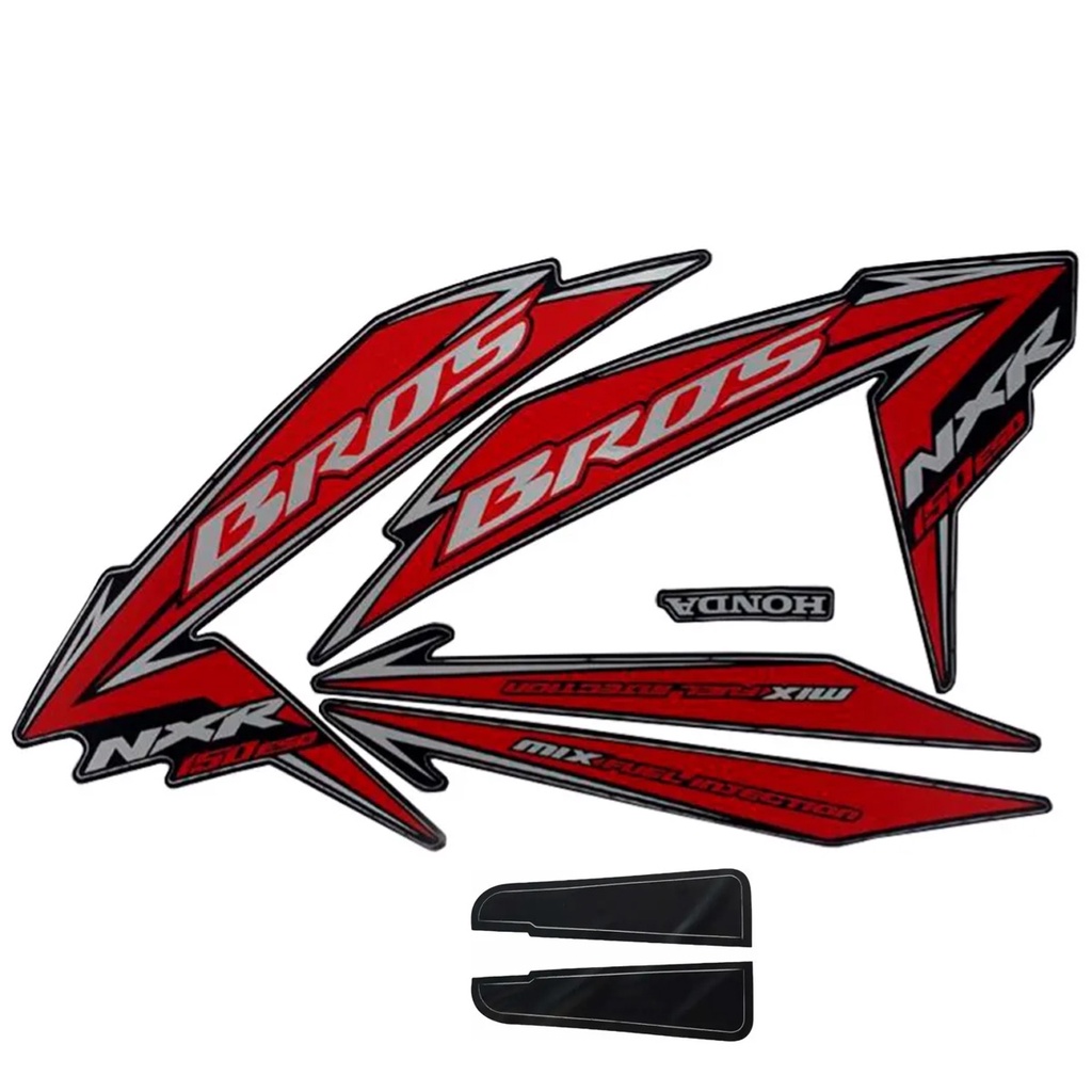 Kit Faixa Jogo Adesivo Bros Nxr 150 Esd Preta 2010