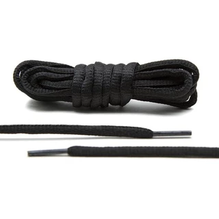 Par de Cadarço Oval Tradicional Preto 140cm