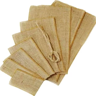 Saco de Juta para Lembrancinhas Nº 1 - 12x22cm-  5 unidades - EcoArt Embalagens em Oferta na Shopee