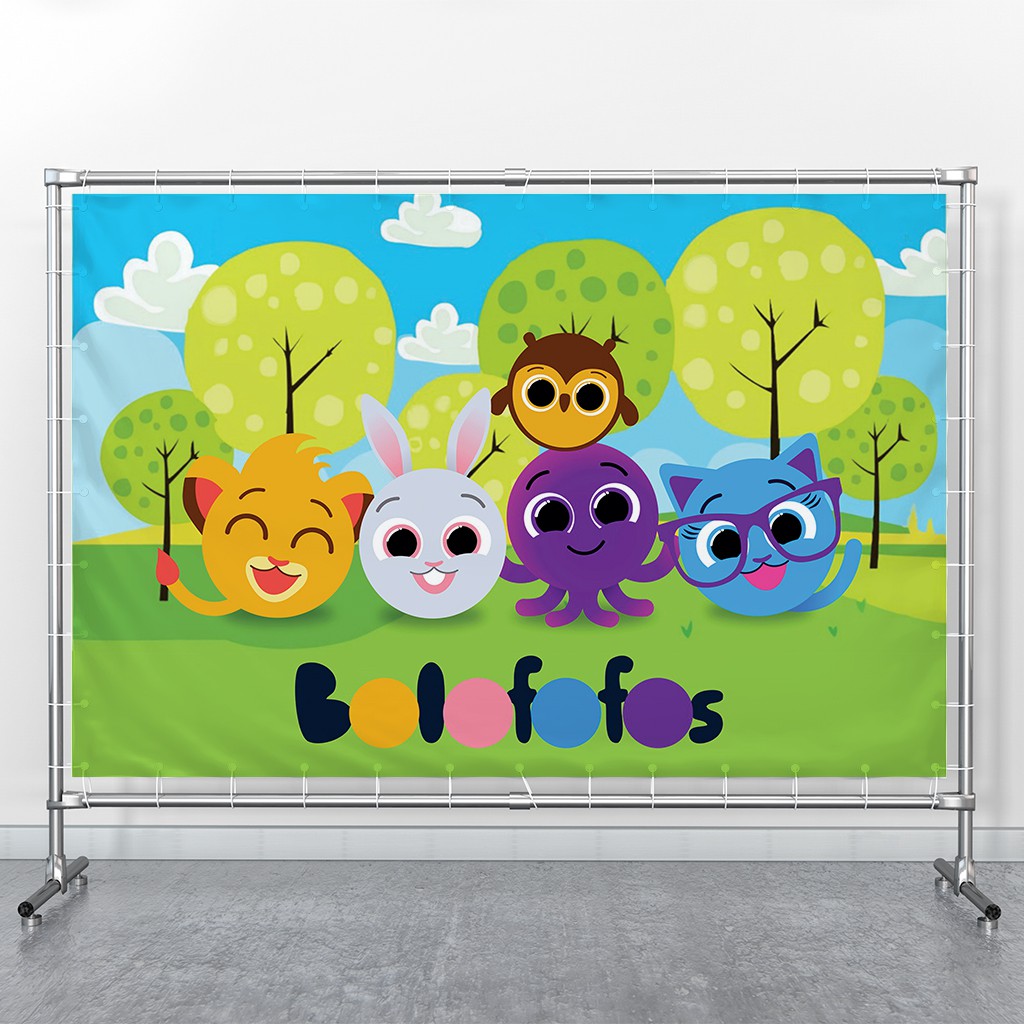 Bolofofos Painel festa ant reflexo