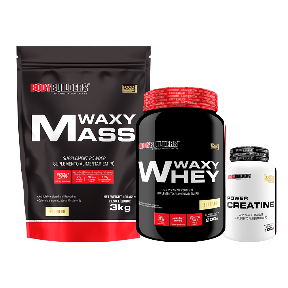 Kit Waxy Mass Kg Waxy Whey G Power Creatina G Bodybuilders Hot Sex Picture 1827