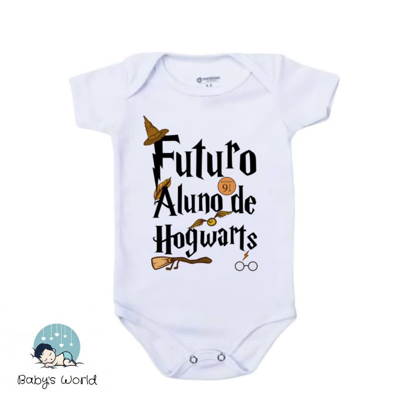 Body Bebê Infantil Futuro Aluno De Hogwarts (harry Potter)