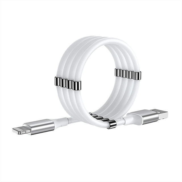 Cabo magnético Carregador de telefoneUSB, retrátil e carregador rápido