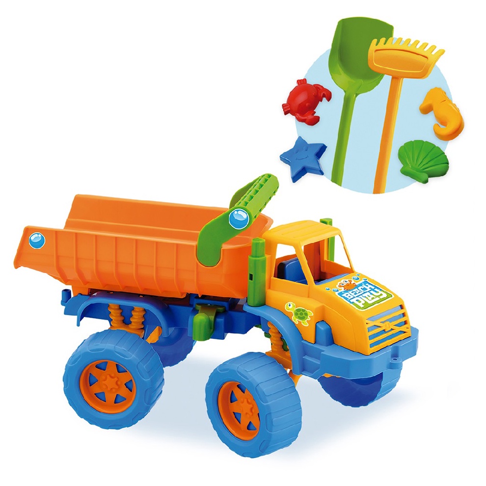 Brinquedo Caminhão Truck Praia Com 11 Peças e Caçamba - TudodeFerramentas -  Levando Praticidade ao seu Dia a Dia
