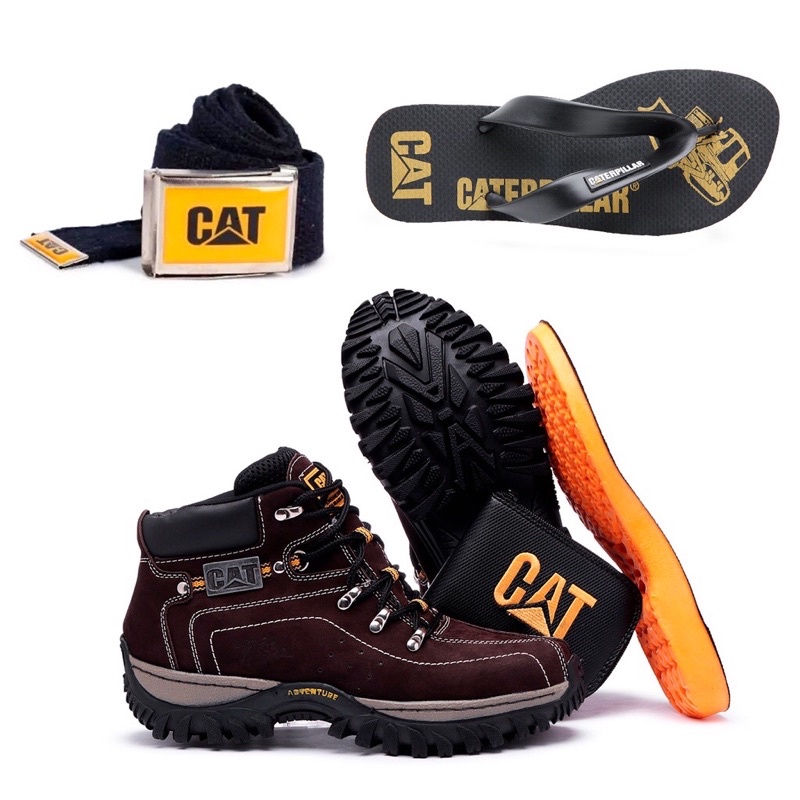 Bota masculina caterpillar original mega promoção últimas unidades