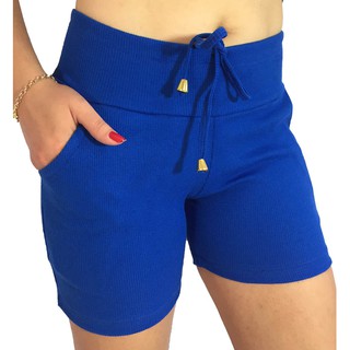 Kit 8 Bermuda Feminina Short Feminino Cintura Alta Ribana