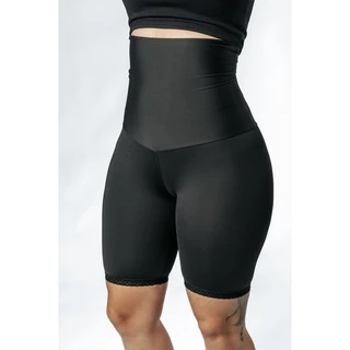 Bermuda Cinta Modeladora Cos Super Alta Shorts Aperta Barriga Alta Compressão Pôs Cirúrgica Com Renda