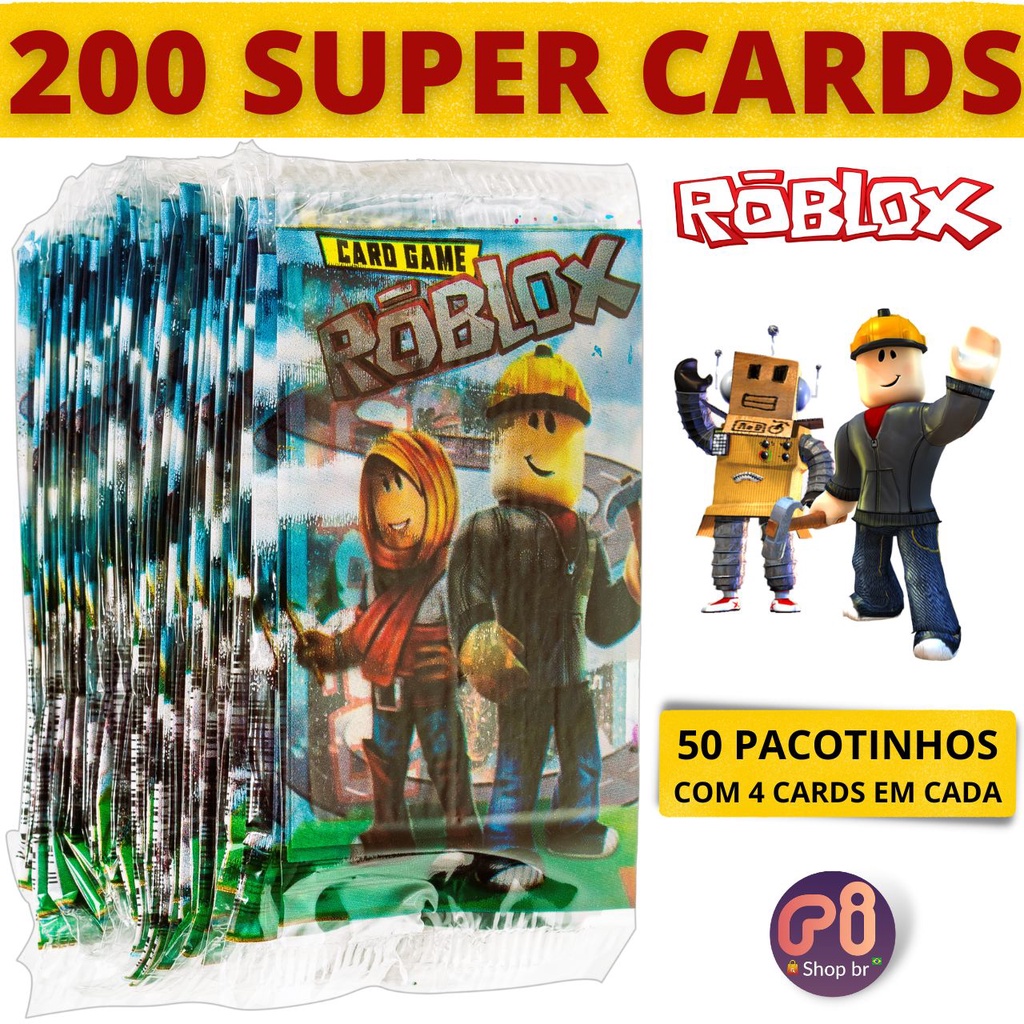 200 Cards ROBLOX = 50 pacotinhos