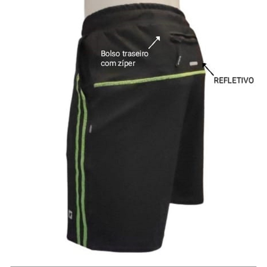 SHORTS PARA ACADEMIA, TREINO, CORRIDA, CAMINHADA COM BOLSO PORTA CELULAR TRASEIRO
