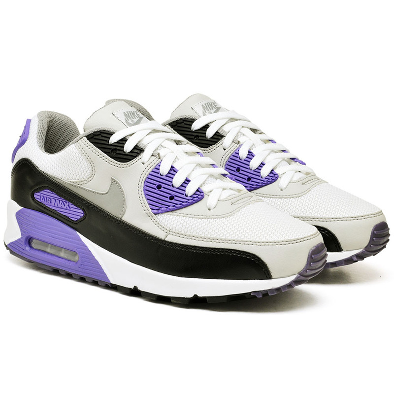 Air max 90 branco sales e roxo