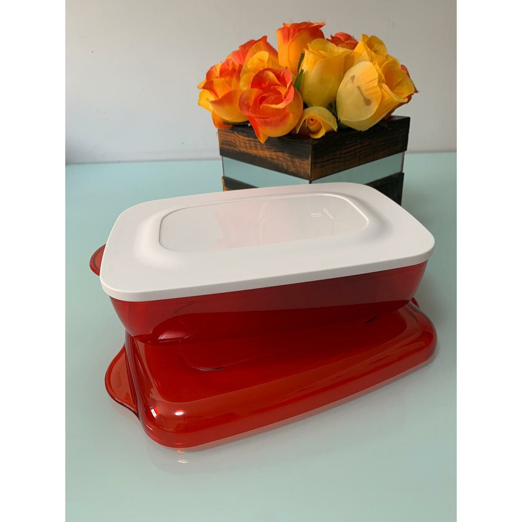 Tupperware Microplus Retangular 1,7 Litros Policarbonato | Shopee Brasil