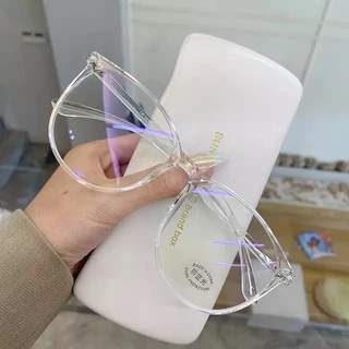 Óculos Delicado Moda Branco Anti Luz Azul Transparente G1523