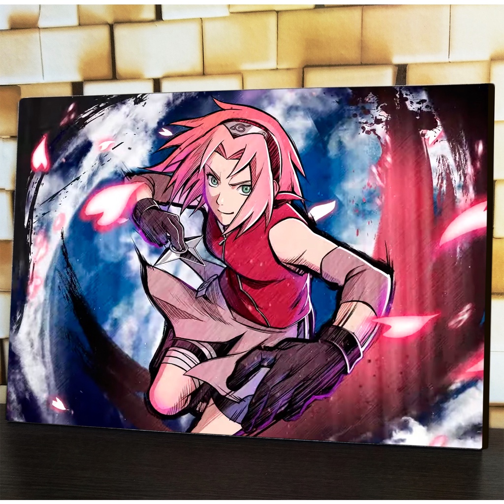 Quadro Decorativ Poste Sakura Haruso Classico Naruto Retro