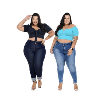 calça jeans feminina plus size em Promoção na Shopee Brasil 2024