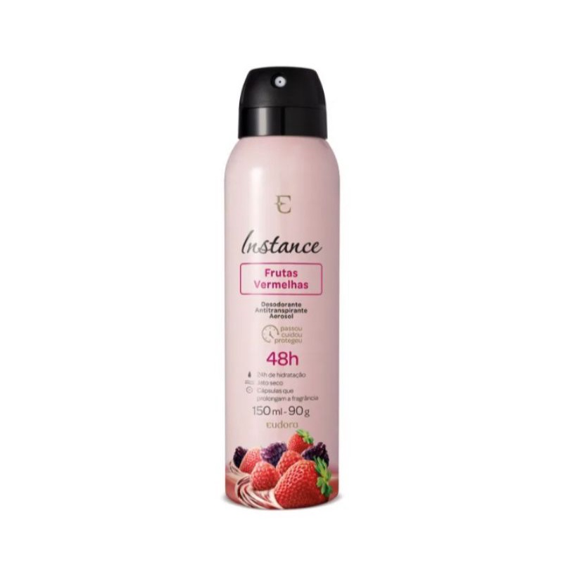 Desodorante Antitranspirante Aerosol Instance Frutas Vermelhas Ml Shopee Brasil