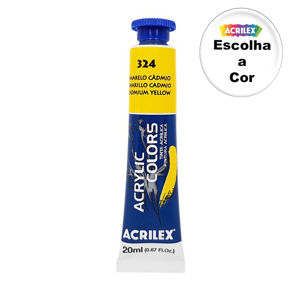 Tinta Acrílica Acrylic Colors 20ml - Escolha a Cor - Acrilex