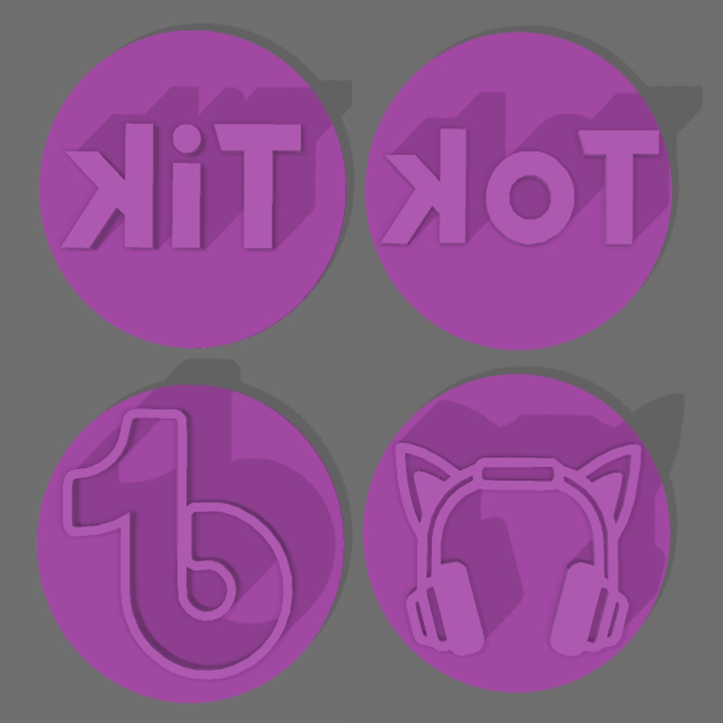 Carimbo para brigadeiro TikTok Tik Tok Headphone Fone Influence Tiktoker Shopee Brasil