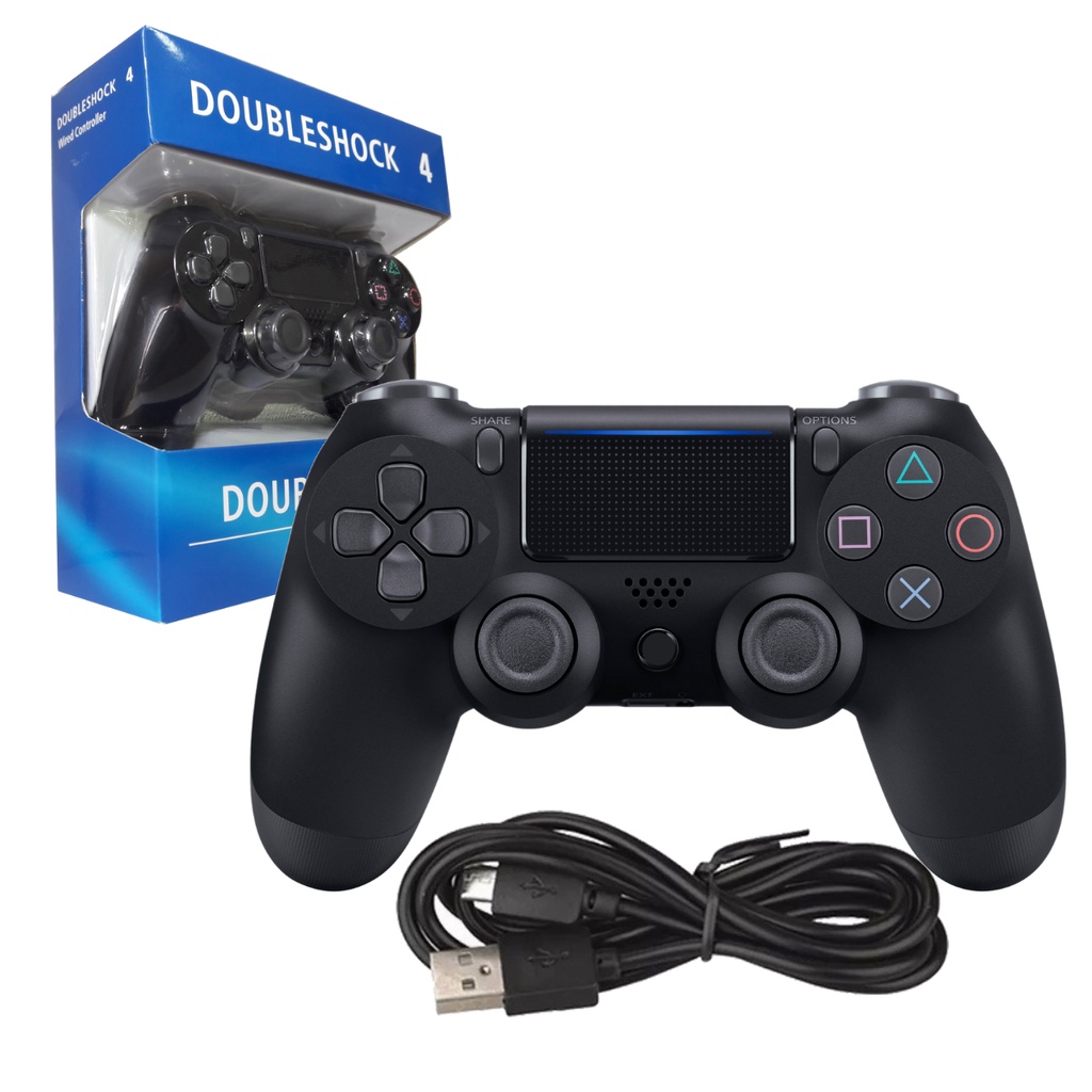 Controle PS4 Sem Fio Original Sony Playstation 4 Dualshock 4 - Preto 