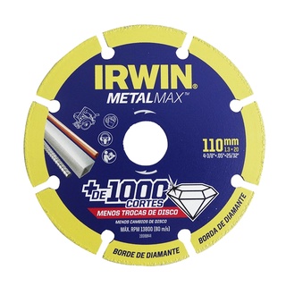 Disco de Corte Diamantado 4.3/8" X 20MM Para Metais Metalmax