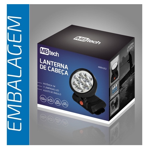 Lanterna De Cabeça Ou Capacete Recarregável 9 Leds Mbtech | Shopee Brasil