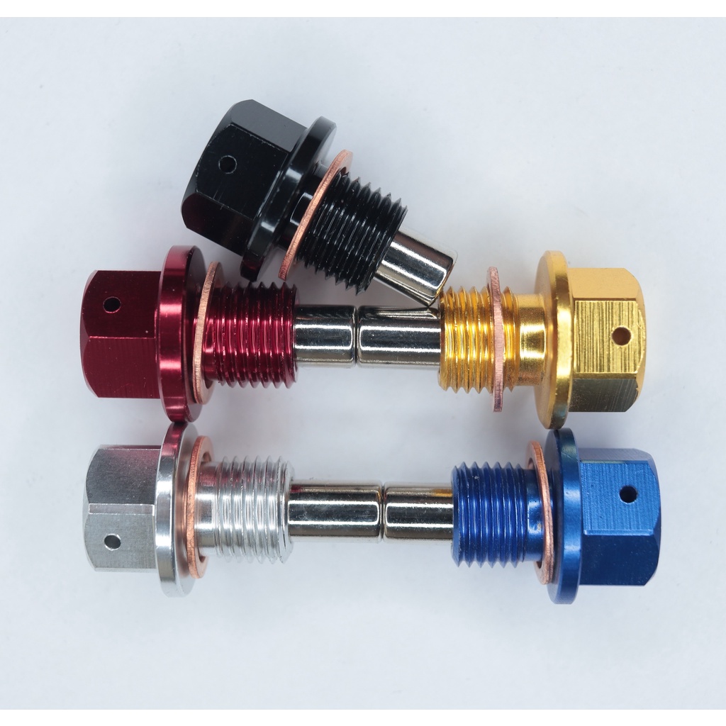 Bujão Parafuso E Junta De Drenagem Óleo Com Magnético Forte 5 Cor Tamanho: M12/M14/M16/M18/M20/M24