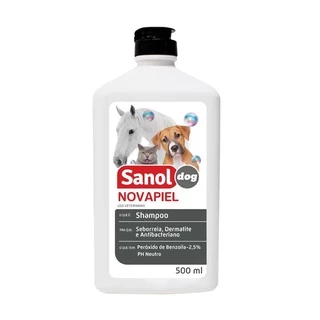 Shampoo Sanol Novapiel Cachorro e Gatos 500ML