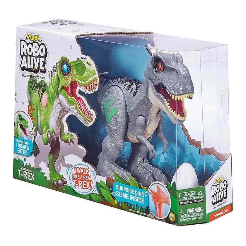 Robo Alive Robotic T-rex Cinza Candide 1113 | Shopee Brasil