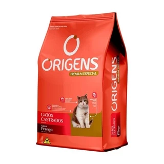Ração Origens Gato Castrado Frango 1Kg