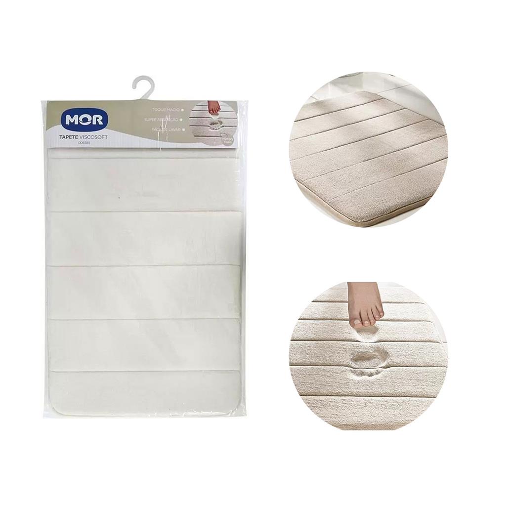 Tapete Para Banheiro Bege ViscoSoft Memory Foam Mor Shopee Brasil